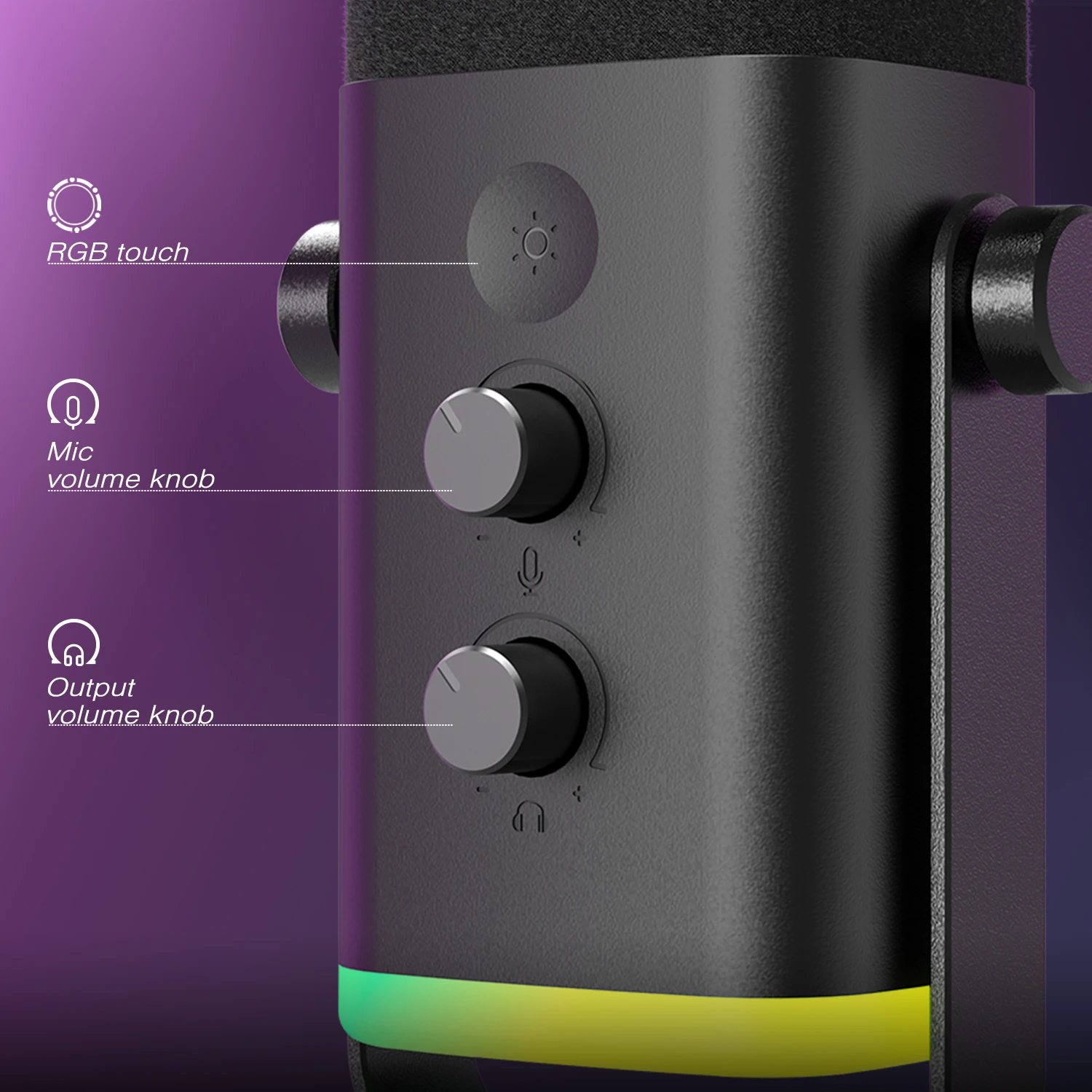 ميكروفون ديناميكي FIFINE USB/XLR مع زر كتم الصوت يعمل باللمس - الصورة 4