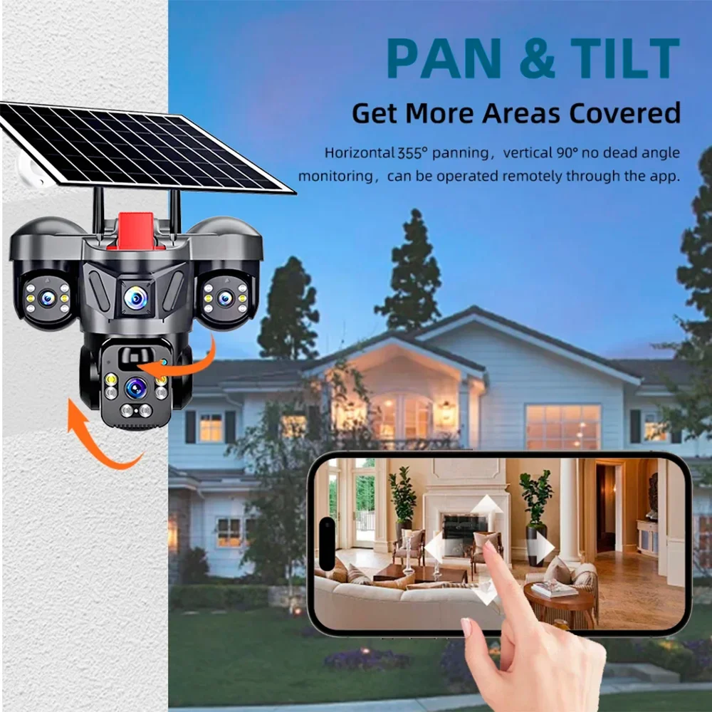 كاميرا KERUI V380 Pro في الهواء الطلق PTZ 6MP WIFI 4G - الصورة 5