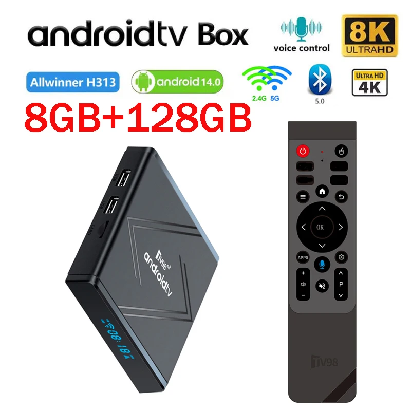 جهاز TV98 ATV Pro Plus Smart TV Box iptv بنظام أندرويد 14