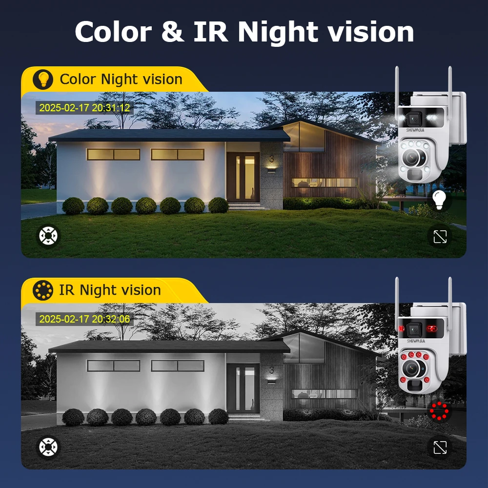 كاميرا تعمل بالطاقة الشمسية SHIWOJIA 4G 6K 12MP 50X - الصورة 6