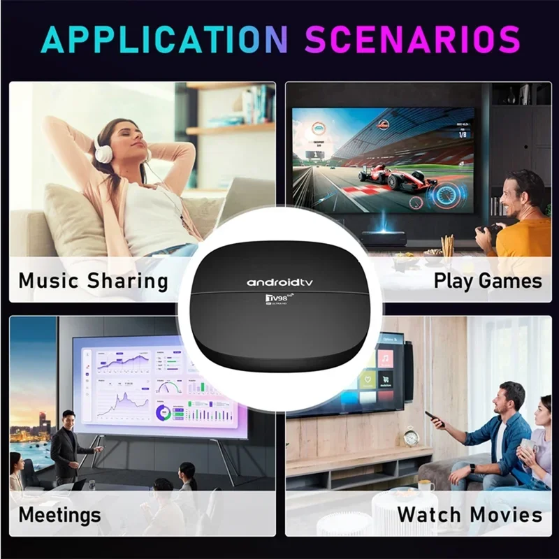 جهاز TV98 ATV H313 أندرويد 13.0 H313 رباعي النواة 2.4G/5G ثنائي واي فاي - الصورة 5