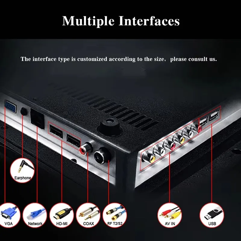 تلفزيون ذكي Peiqi مخصص 32/43/55/70/75/85/100 بوصة 4k 2k - الصورة 4
