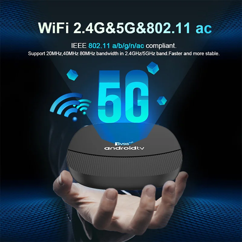 جهاز TV98 ATV Max Plus TV Box بنظام التشغيل أندرويد 14 8K و 4K HD - الصورة 4