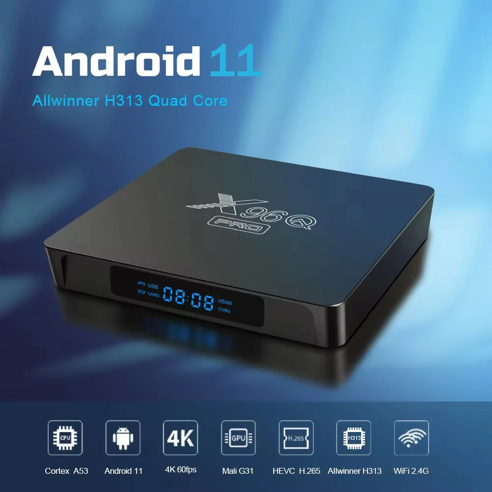 جهاز X96Q Pro Smart TV Box Allwinner H313 رباعي النواة 4G Wifi HD - الصورة 3