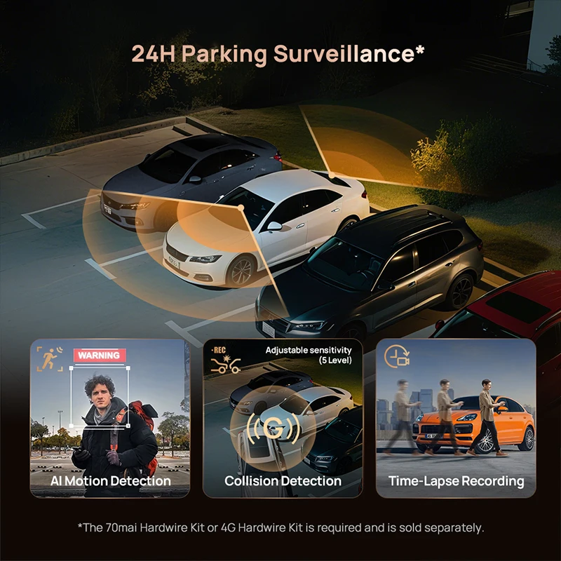 كاميرا 70mai 4K Dash Cam A810S - الصورة 4