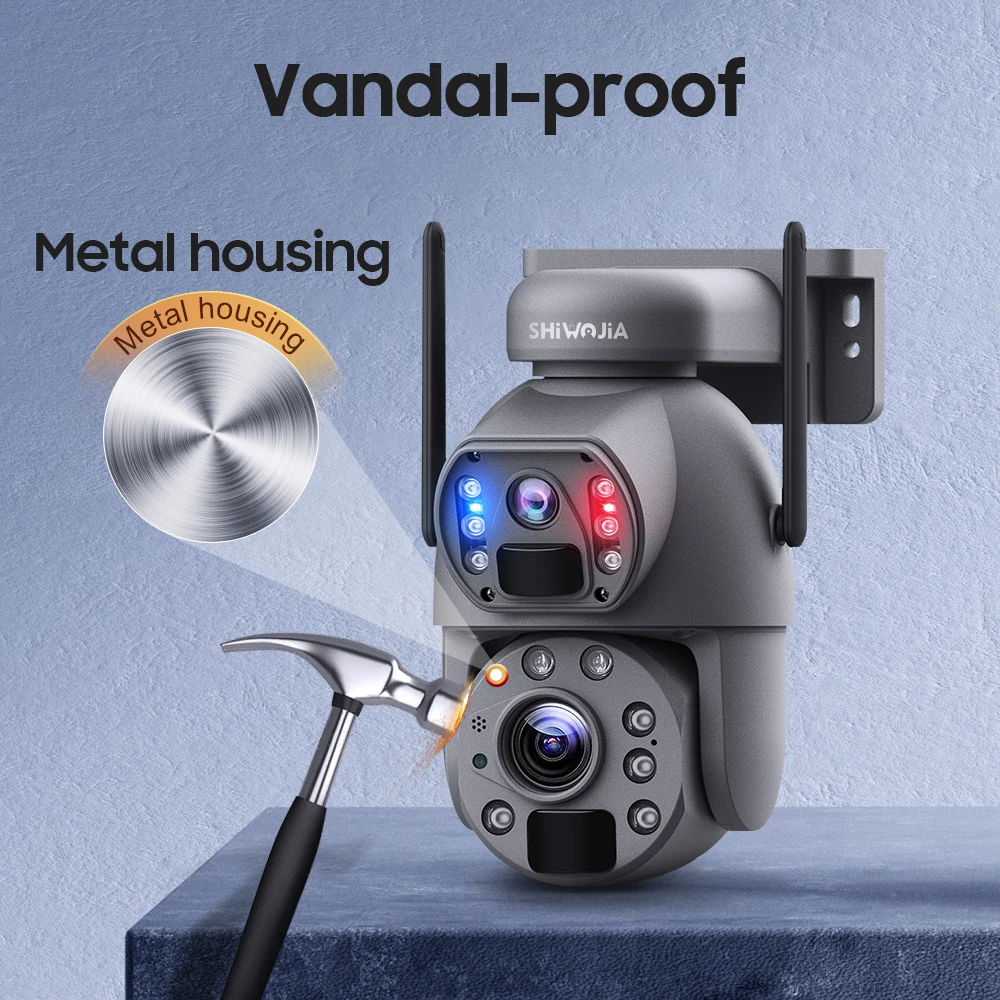 كاميرا تعمل بالطاقة الشمسية SHIWOJIA 4G Sim 5K 10MP 50X - الصورة 6